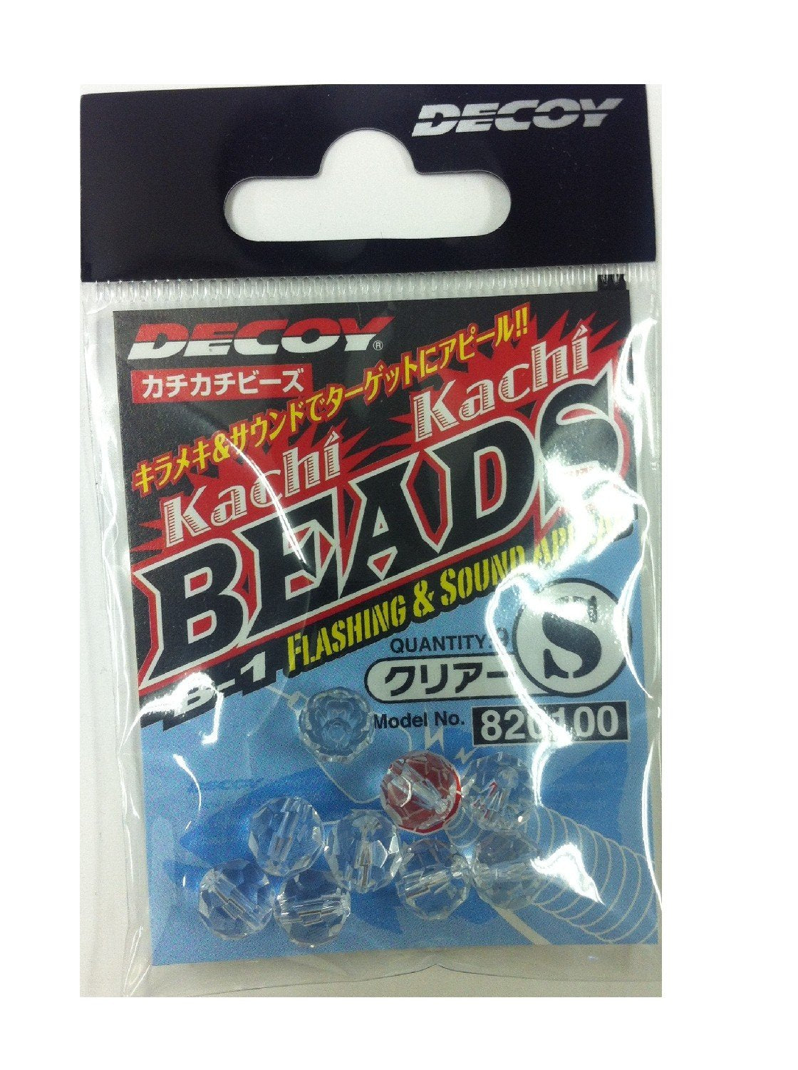 Katsuichi B-1 S Ticking Beads, Clear