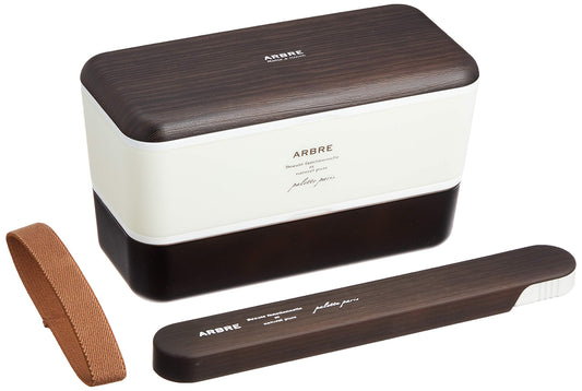 Arbre Length Square Nesting Lunch & Wood Grain 箸箱 sextu