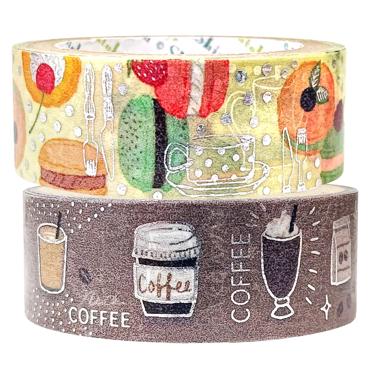 Shirido Masking Tape, Shinzi Katoh Glitter, Set of 2 Rolls U1 ks-dt-20082