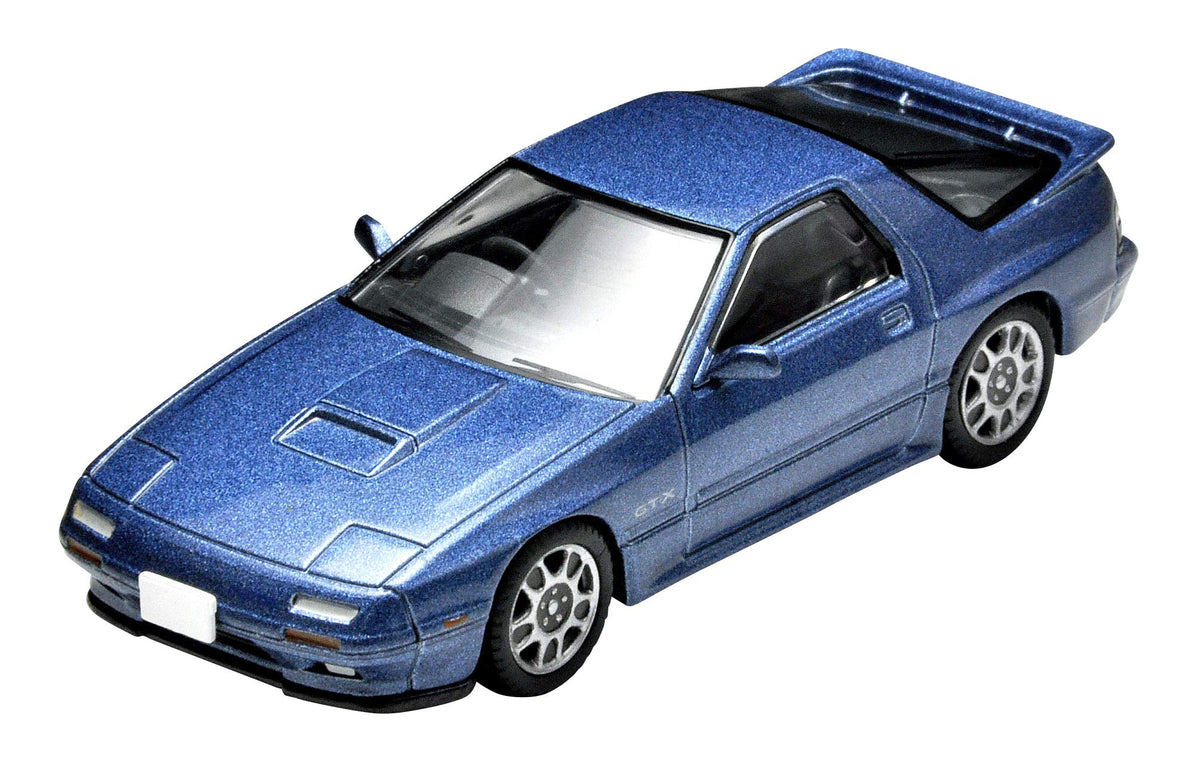 TomyTEC 307648 1/64 Mazda RX7 GT-X Savanna, Blau, Modell 1989 Die-Cast Collectors