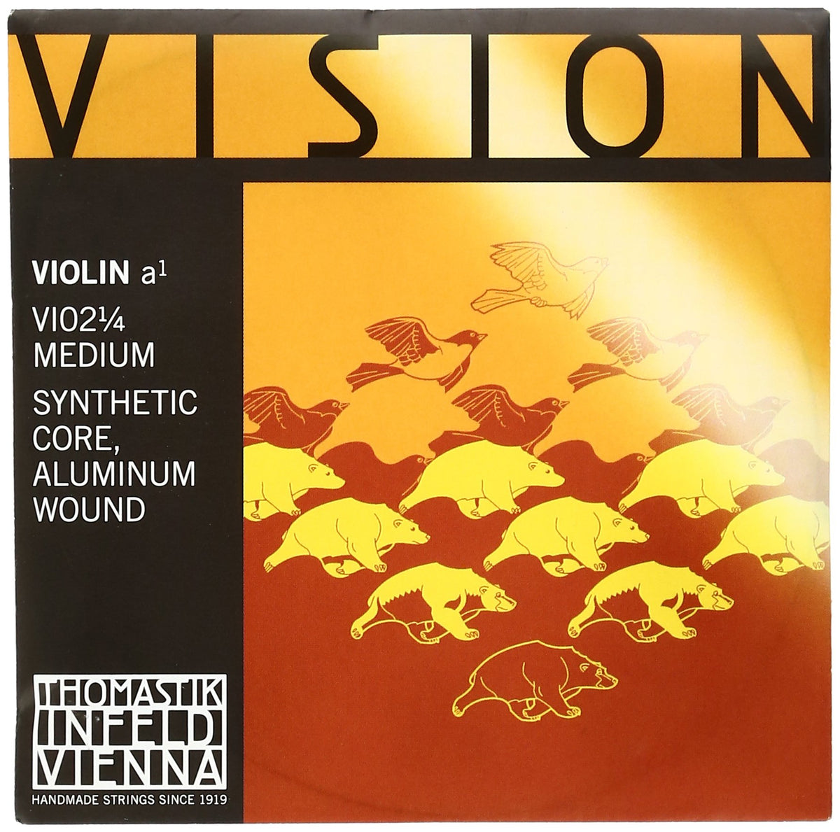 Thomastik-Infeld VI02.14 Vision Violin String, Single A String, Alum Wound/Synth Core, 1/4 Size
