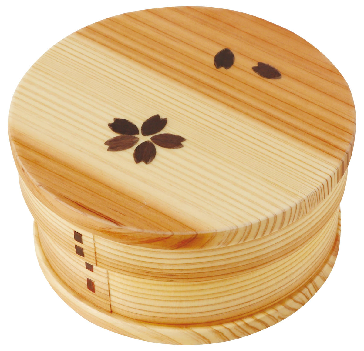 ヤマコー(Yamaco) Yamako 788200 Sakura Bento Box, Cherry Blossom Pattern, Bent Wappa Bento Box C