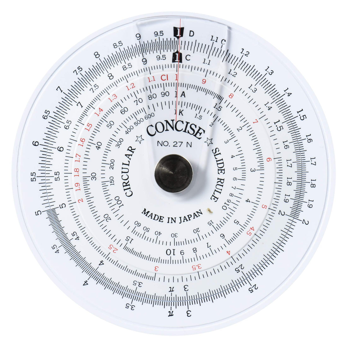 Concise Ruler Circular Calculator 27N 100805