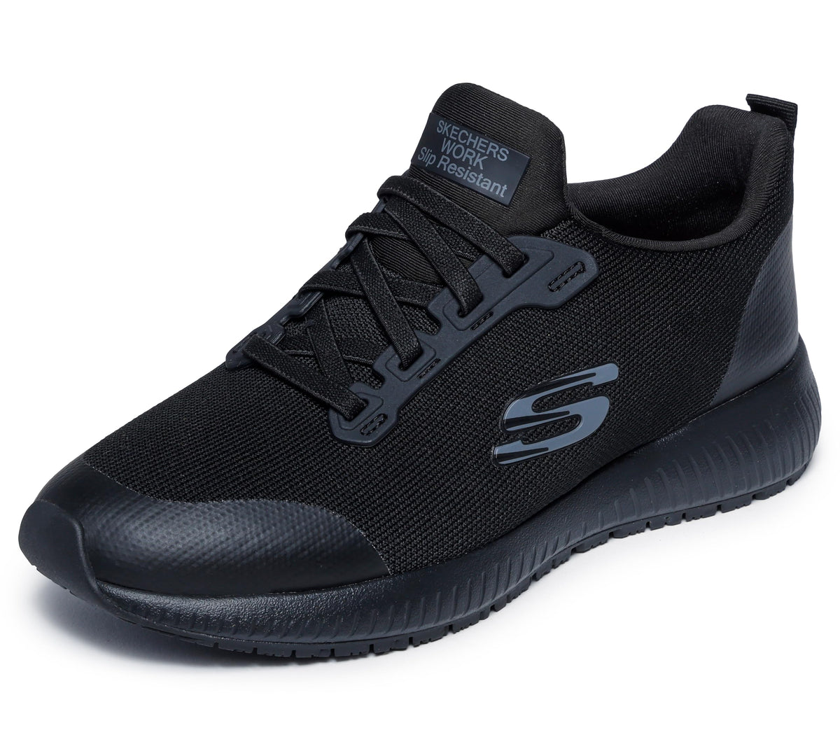 Skechers Women's Work Squad Sr Food Service Shoe, Black, 11