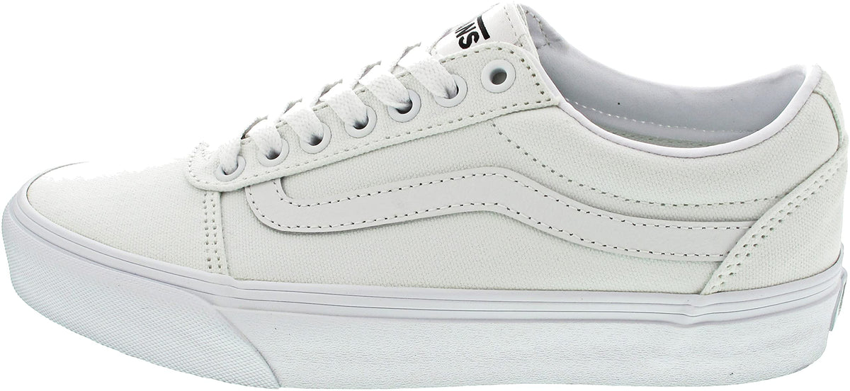 Vans Men's Ward Sneaker, Canvas White/White, 10.5