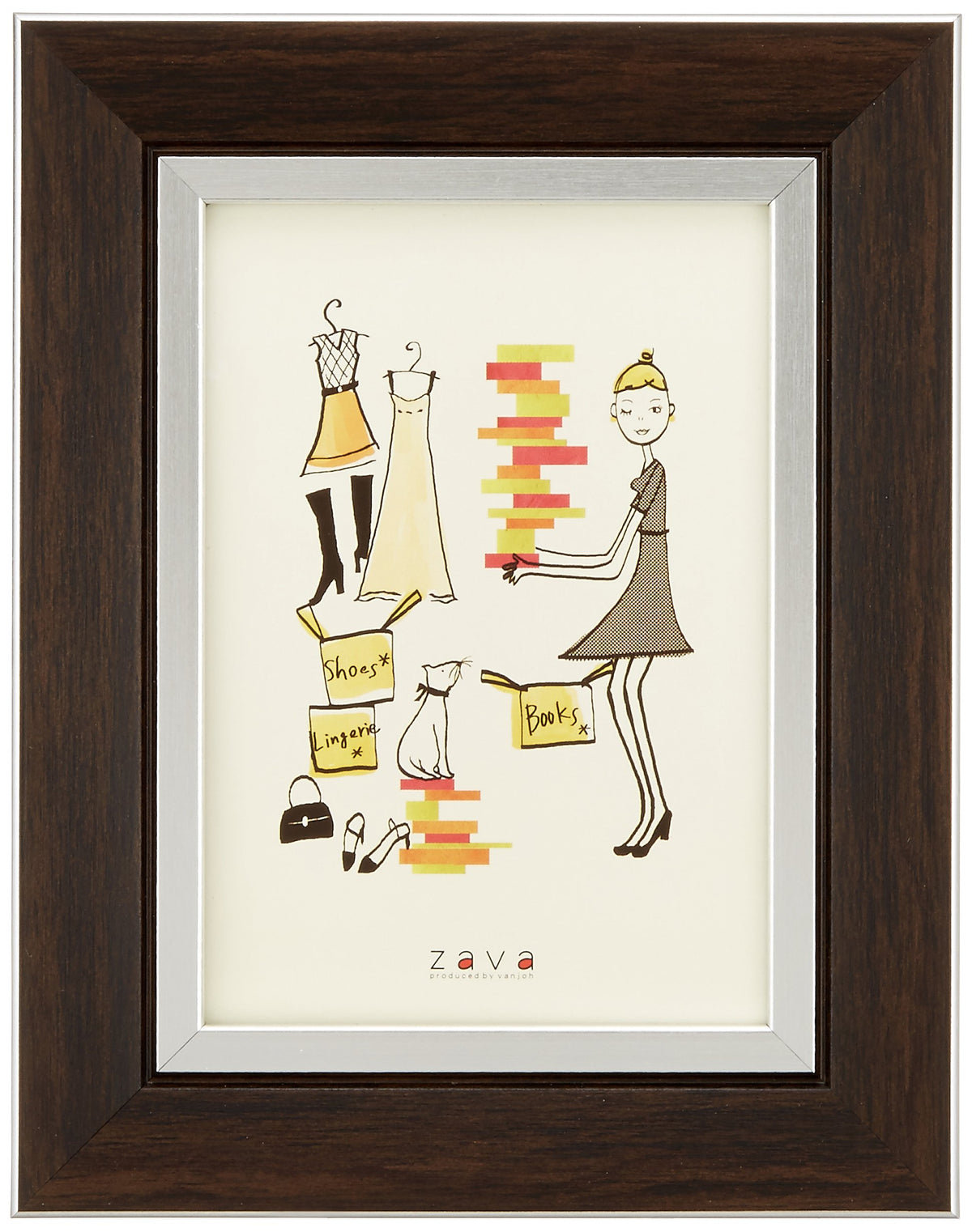 VANJOH Photo Frame Classic L [L-Size × 1] Dark Brown 454025
