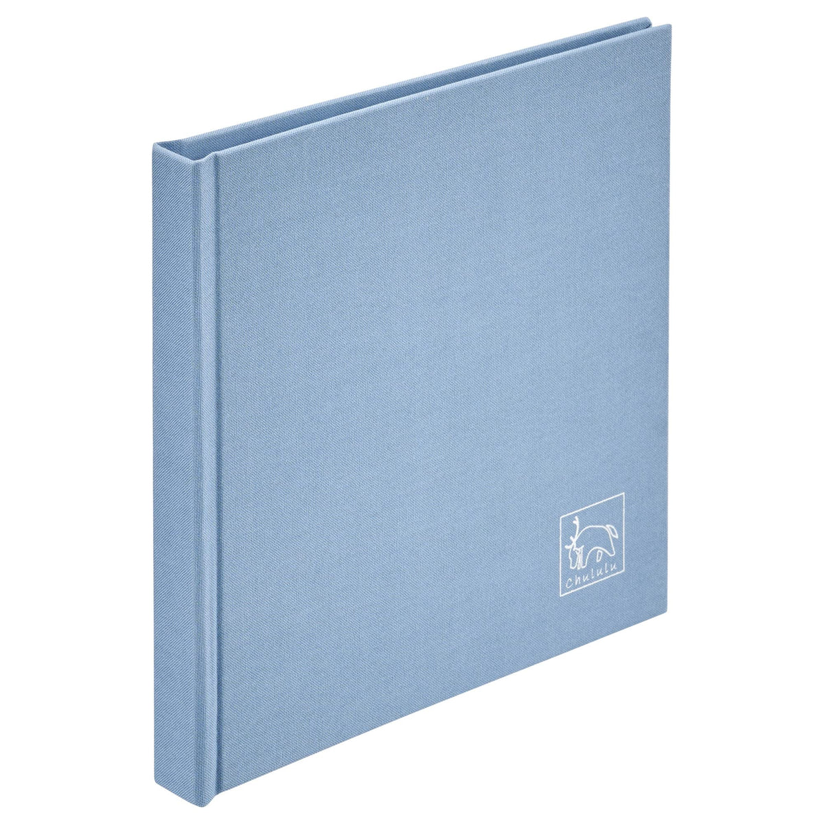 HAKUBA Chulululu Pocket Album, Stoff, L 80, Lake Blue, ACHL-STFL80LB, Large Size, Holds 80 Sheets, Fabric Cover, High Transparency Film, Includes Memo Box