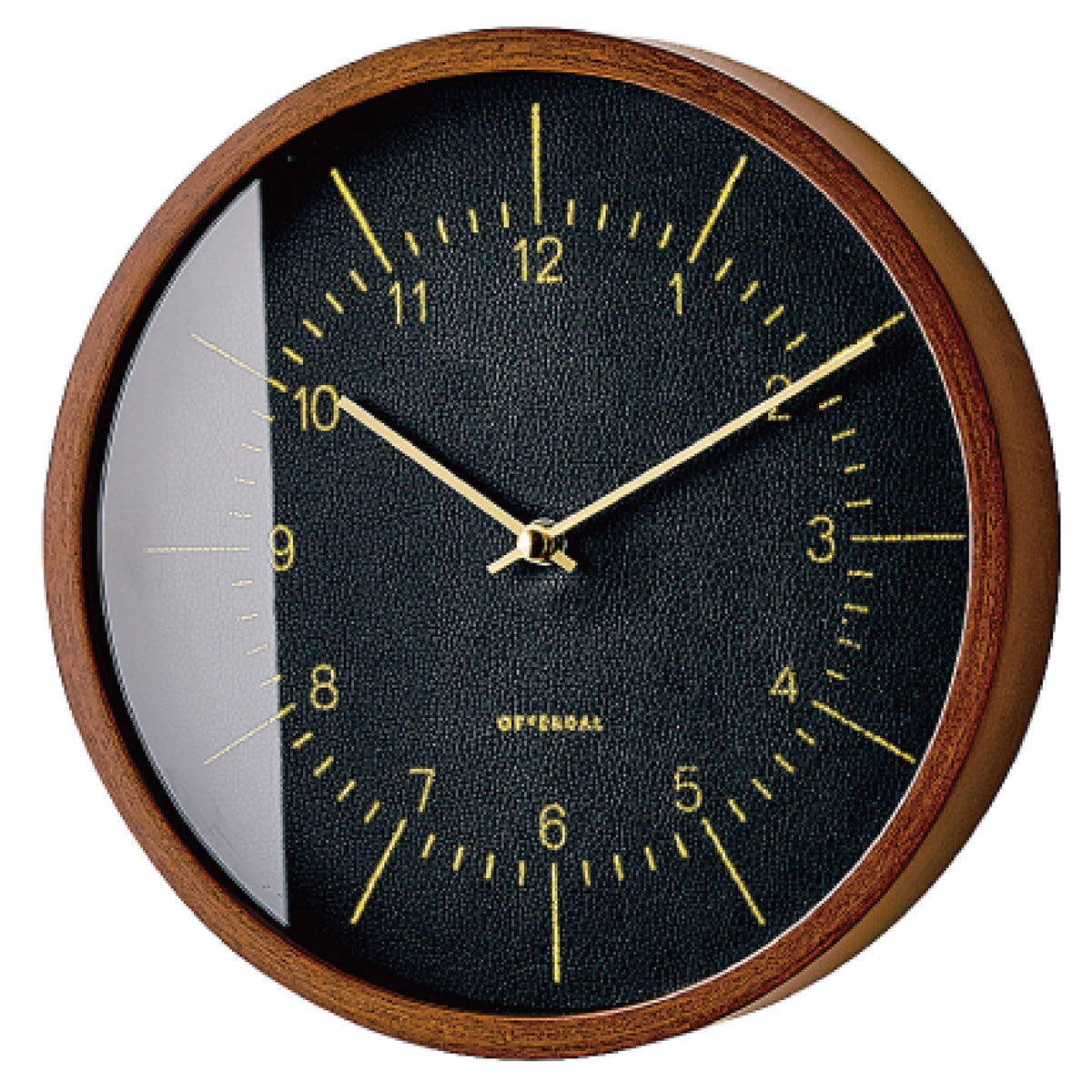 Interform Black 10" Diameter x 2" Thickness Wall Clock CL-3354BK
