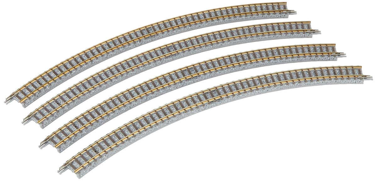 Tomytec 018520 – 4 Curved Tracks in Gravel Bettung, Vehicles, 45 °C; 317 mm
