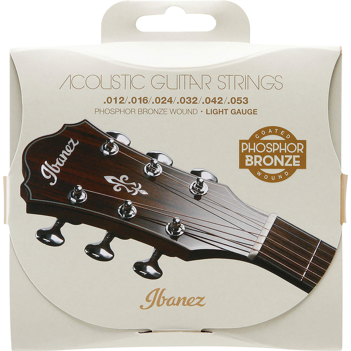 Ibanez IACSP6C Phospher Bronze Acoustic Guitar Strings - Light, IACSP6C