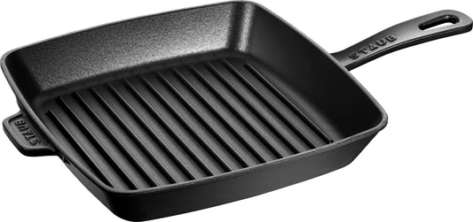 Staub American Grill Pan Cast Iron Suitable for Induction Cookers 26 cm Black