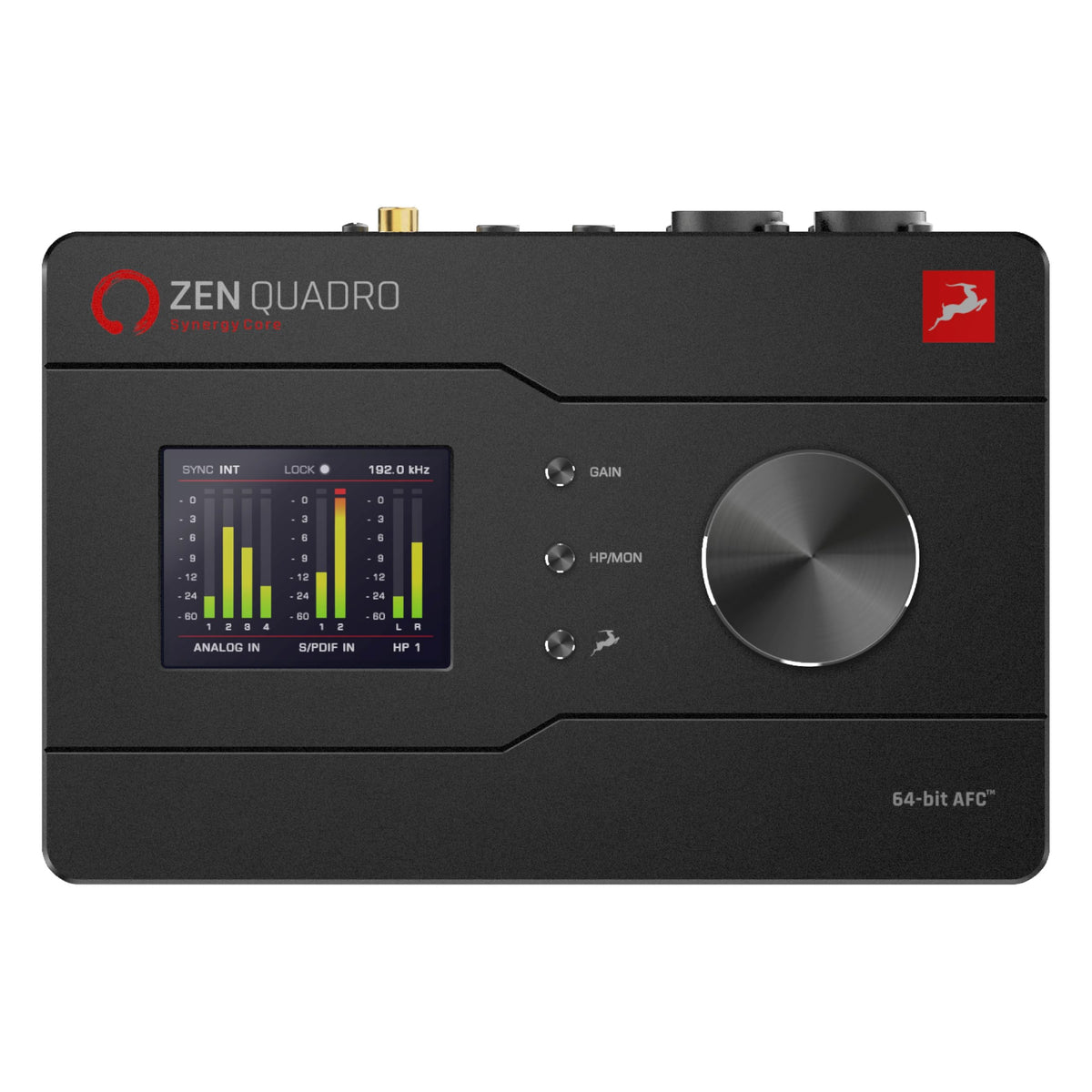 Antelope Audio Zen Quadro USB-C Podcast & Recording Interface — 4 Discrete Studio-Grade Mic Preamps, Pro Conversion & Clocking, Built-In Studio Effects — Bus-Powered — 14-In/10-Out