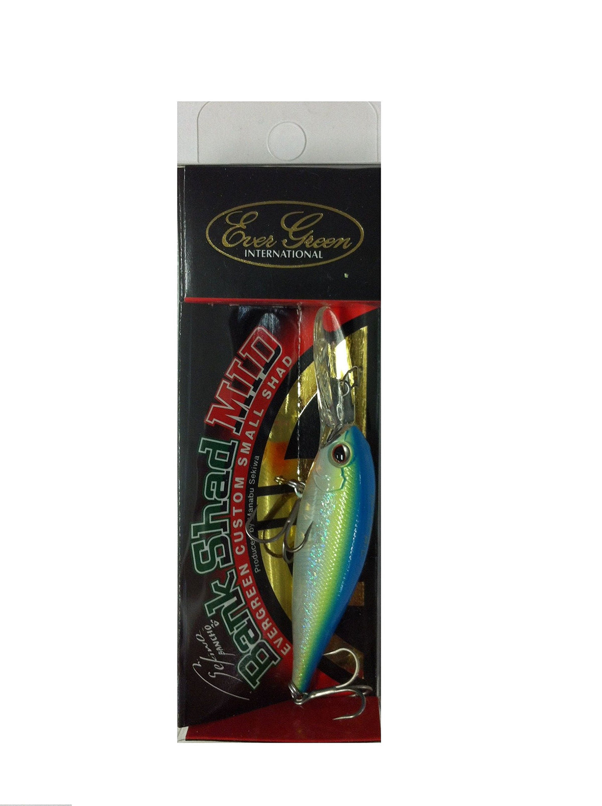 Evergreen #248 Shad Bank Shad Mid 2.4 inches (6 cm), 0.2 oz (6.8 g), Blue Chart Dazzler