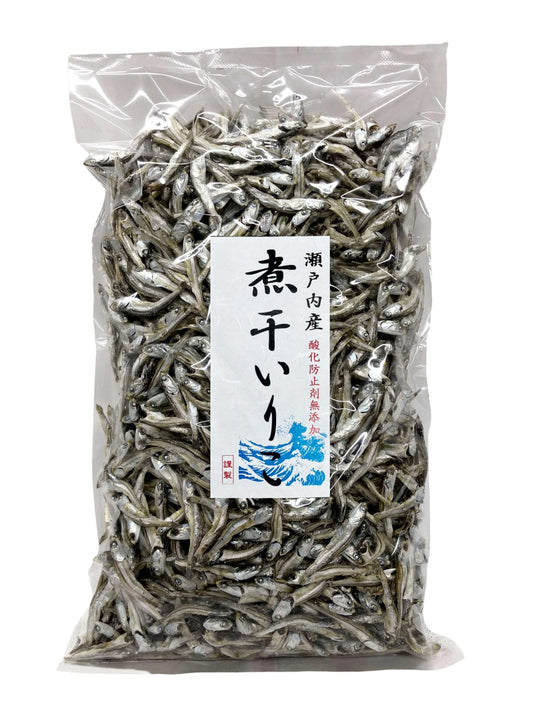 Setouchi Produced No Additives Specially Simmered Dried Iriko (small dried sardines Niboshi) 1kg Ibukijima Japan Import
