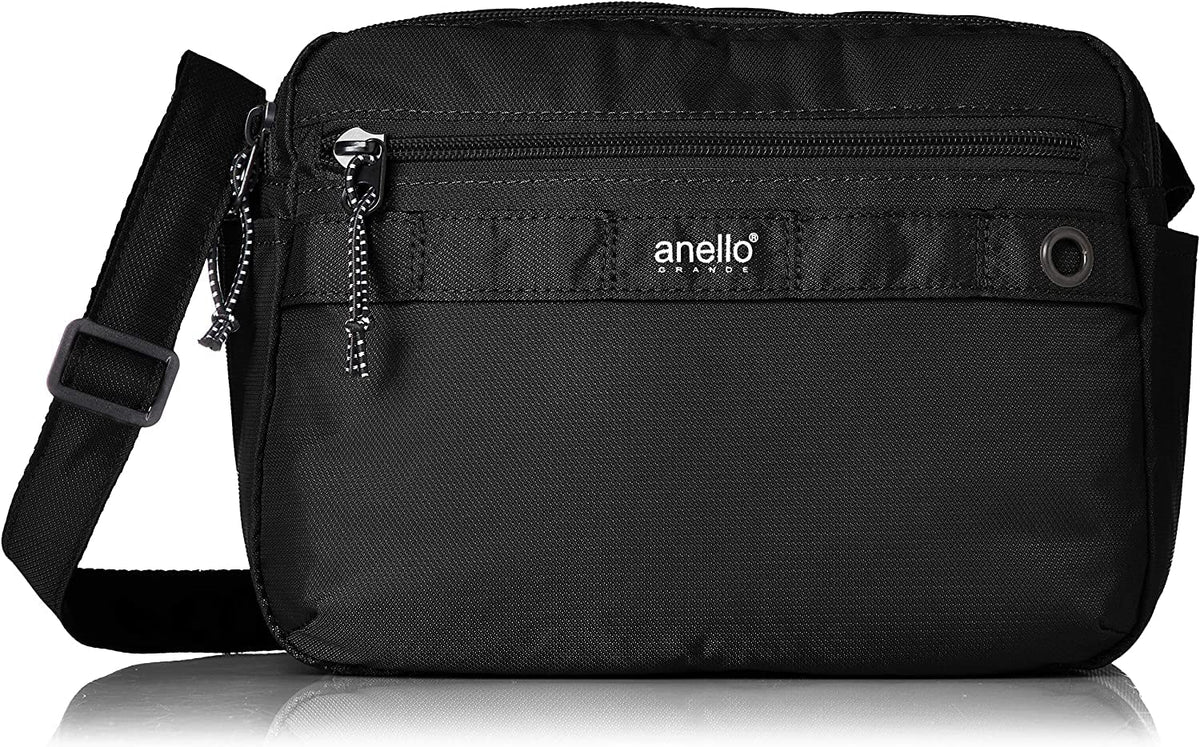 Anero Grande DC GUA0982Z Double Layer Round Shoulder Bag, Black
