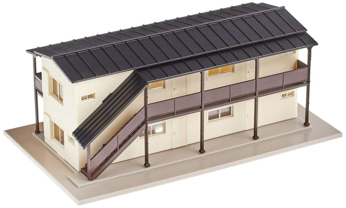 TOMYTEC 4226 N Gauge Apartment, Black, Model Railway Supplies
