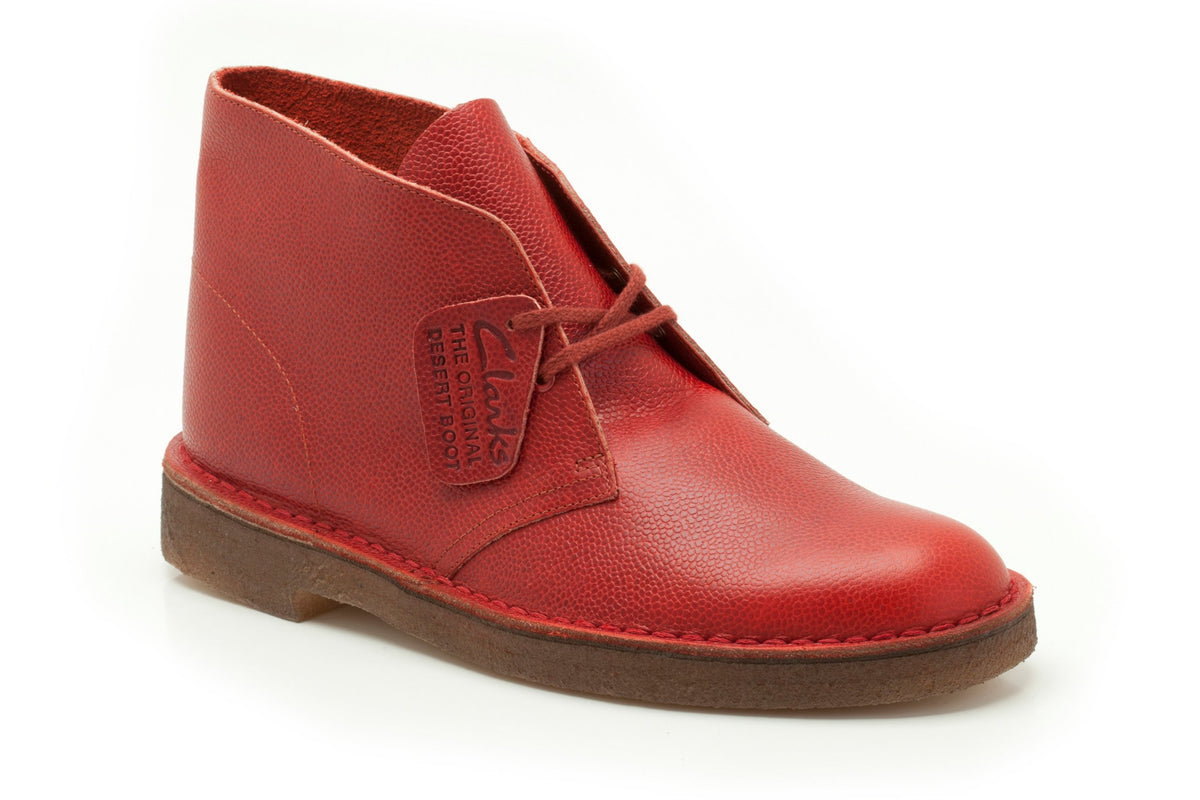 Clarks(クラークス) Men's Chucker Boots, red interrest Leather, 23.0 cm