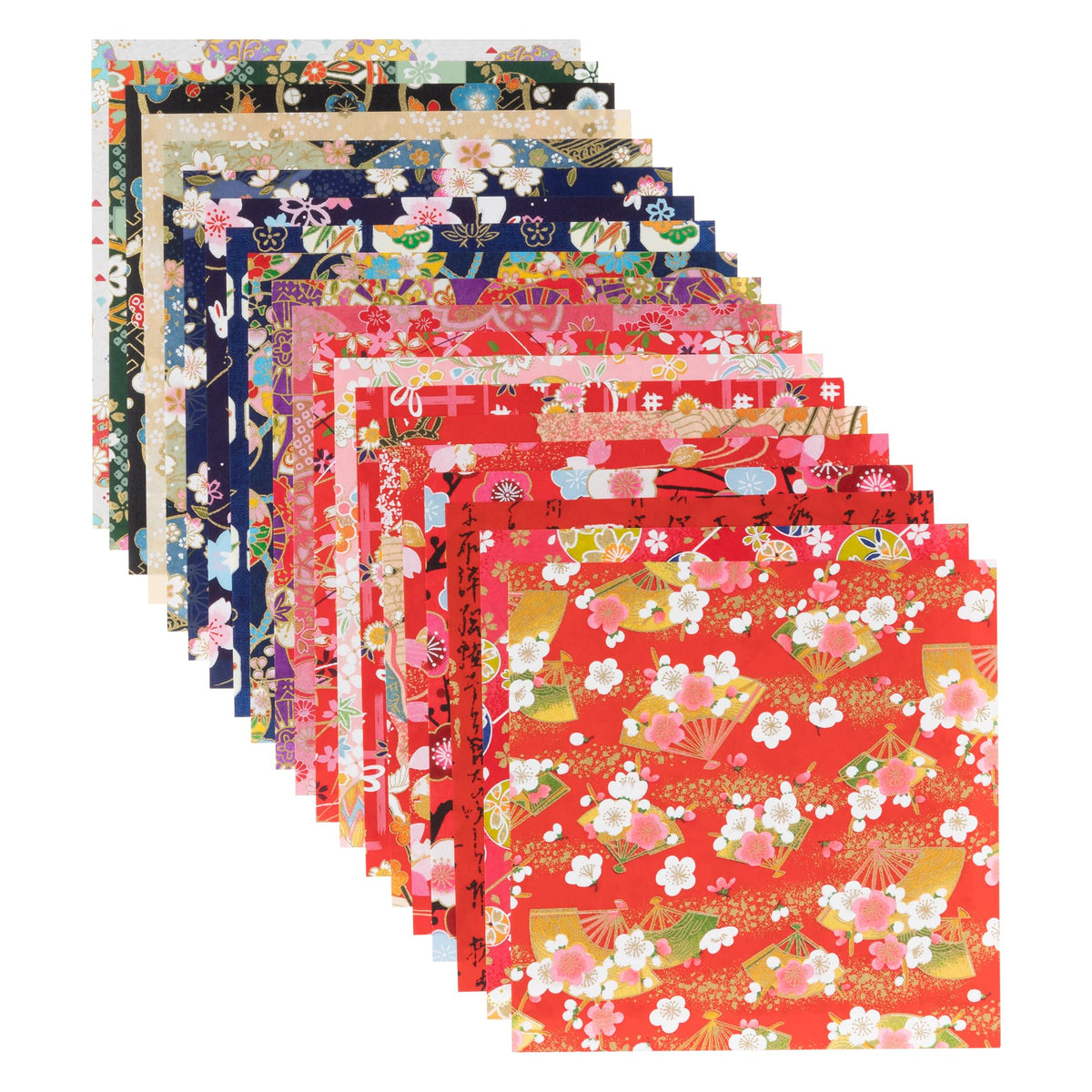 Special Selection Hand Dyed Kyoto Yuzen Washi, Chiyogami, 5.9 inches (15 cm), Various Patterns, 20 Patterns