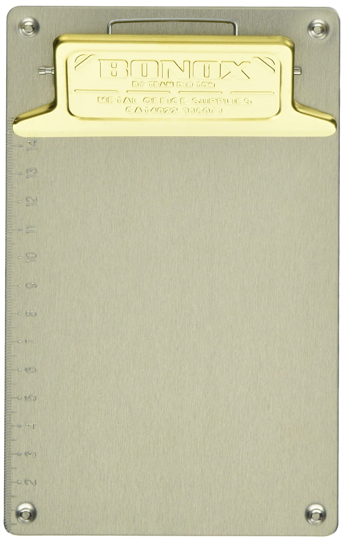 Dulton Stationery, Metal Clipboard, Brass Color, A6 Size, Metal Clip Board Brass 117-330A6-BS, Width 4.7 x Height 7.5 inches (120 x 190 mm)