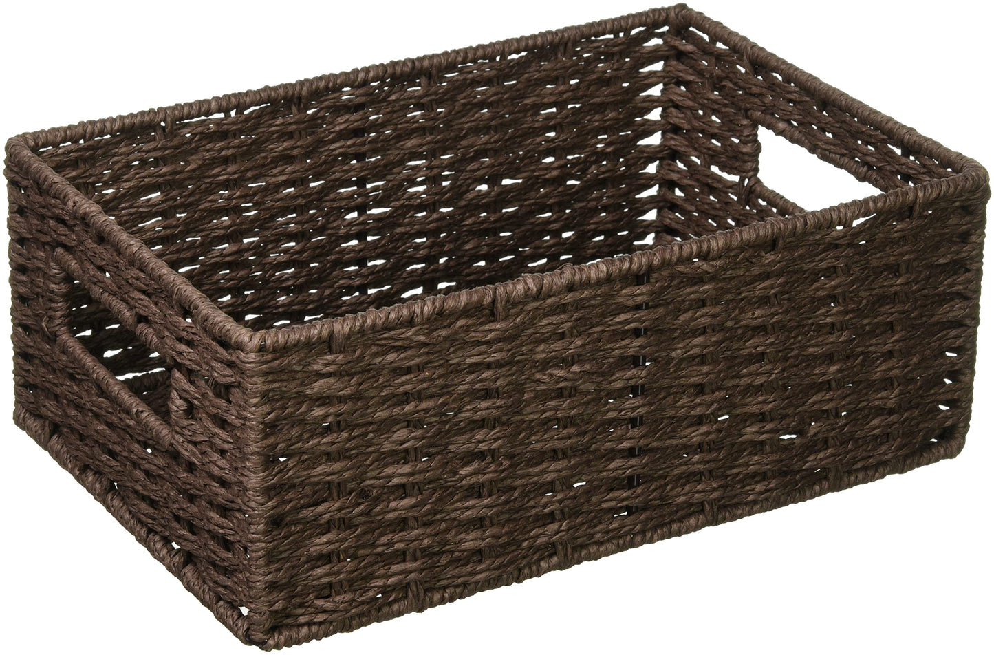 Chidorisangyou Basket, Dark Brown, W 7.1 x D 10.2 x H 3.9 inches (18 x 26 x 10 cm)