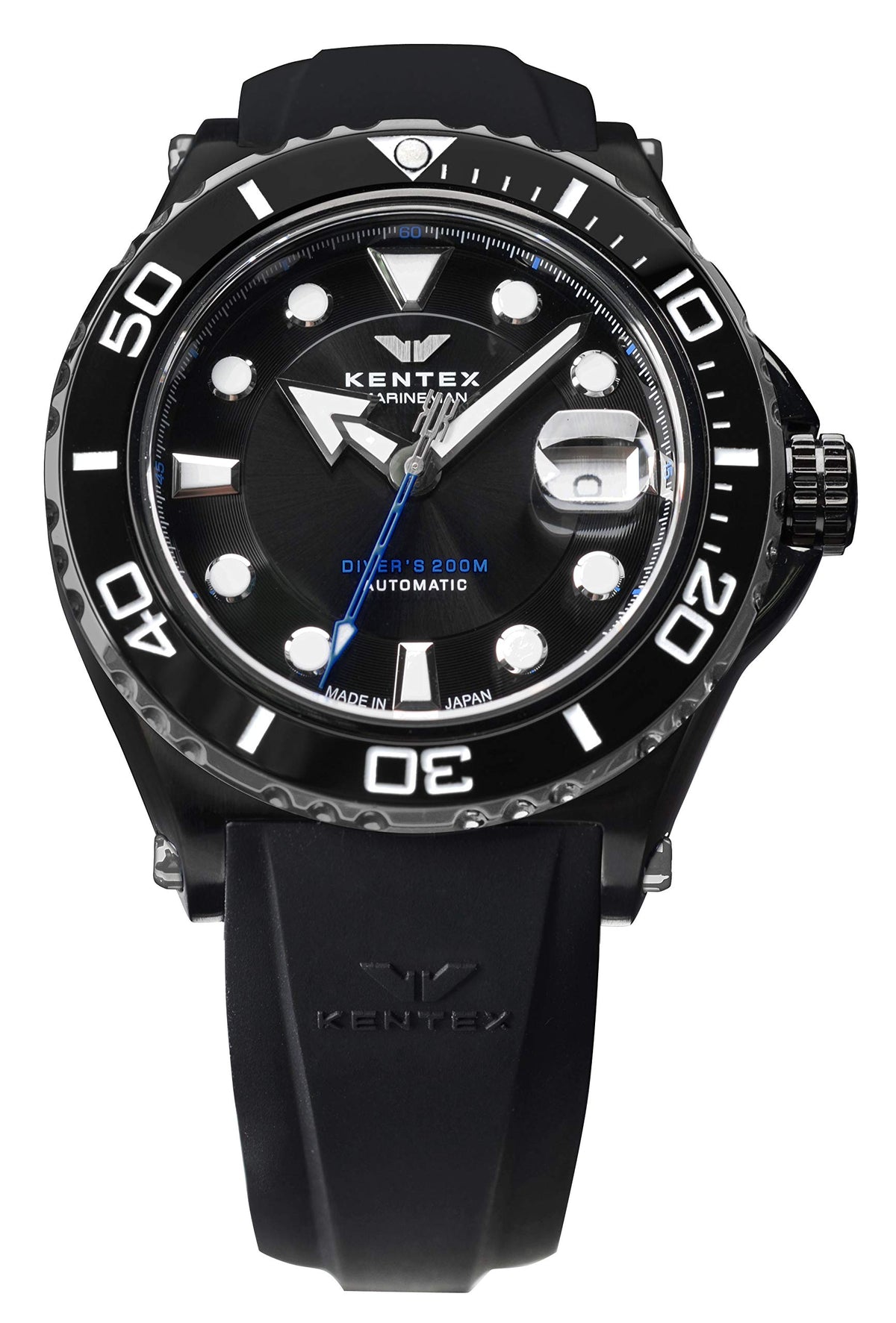 Kentex S706M-23 Men's Watch, Mechanical Automatic Winding, Water Resistant 66.6 ft (200 m), Black