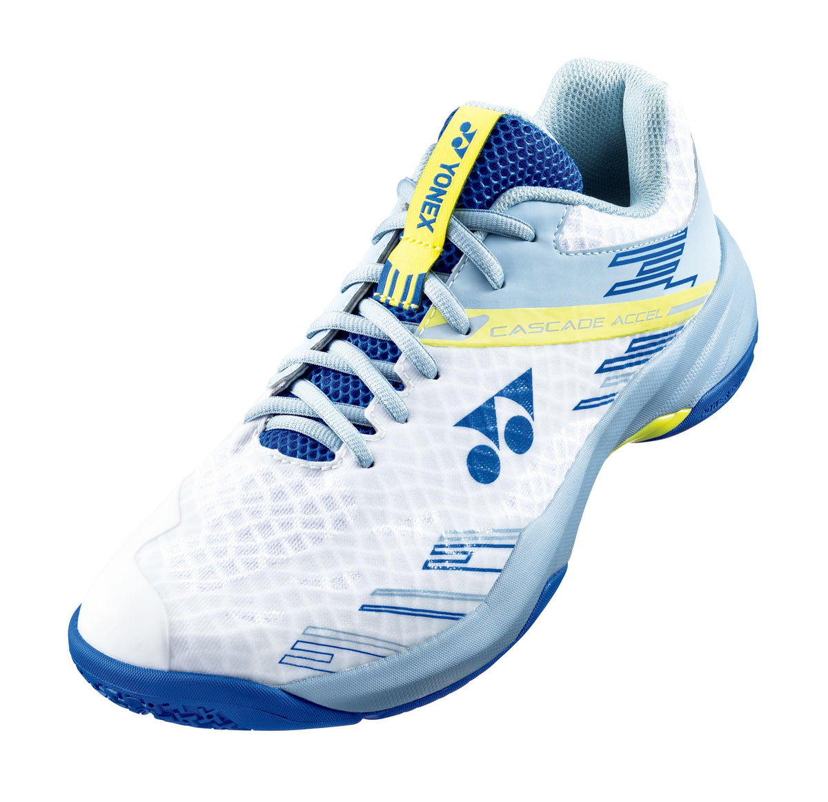 Yonex Power Cushion Cascade Accelerator Slim Badminton Shoes, smoke blue/white (574), 23.0 cm