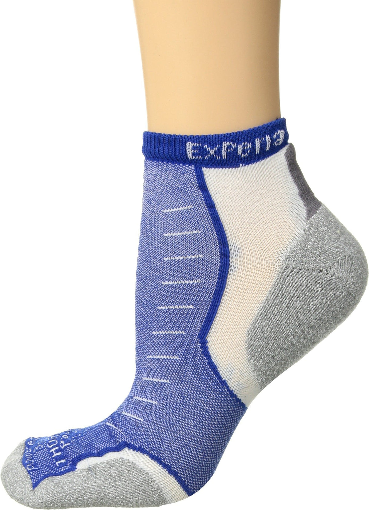 Thorlos Mens Experia Xccu Thin Cushion Low Cut Running Socks, Royal (1 Pair), Medium US