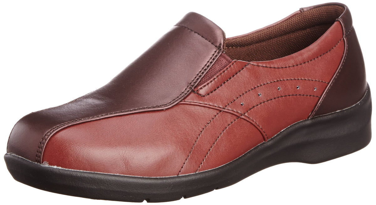 Eve 196 Women's Comfort Shoes, Lightweight, Wide Slip-on, Non-Slip Sole - red -