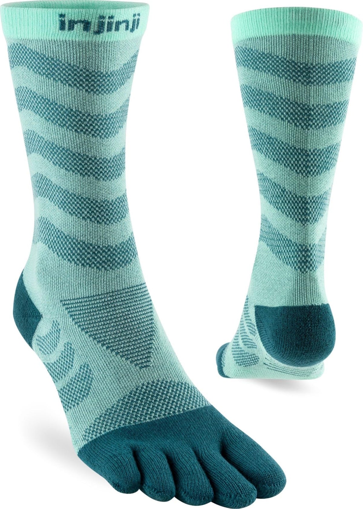 Injinji Women's Ultra Run Crew (X-Small/Small, Glacier)