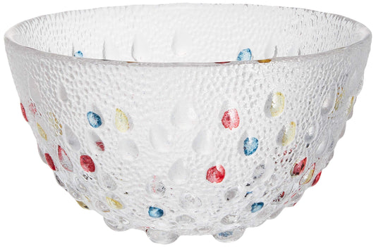 DANSK Bubble Confetti Fruit Ball 791269 Glass Scandinavian Design DANSK Colorful Dot Bubble Series Bubble Confetti Fruit Bowl 16.5 fl oz (470 ml) Hand Painted Fruit, Yogurt, Cereal, etc. 791269