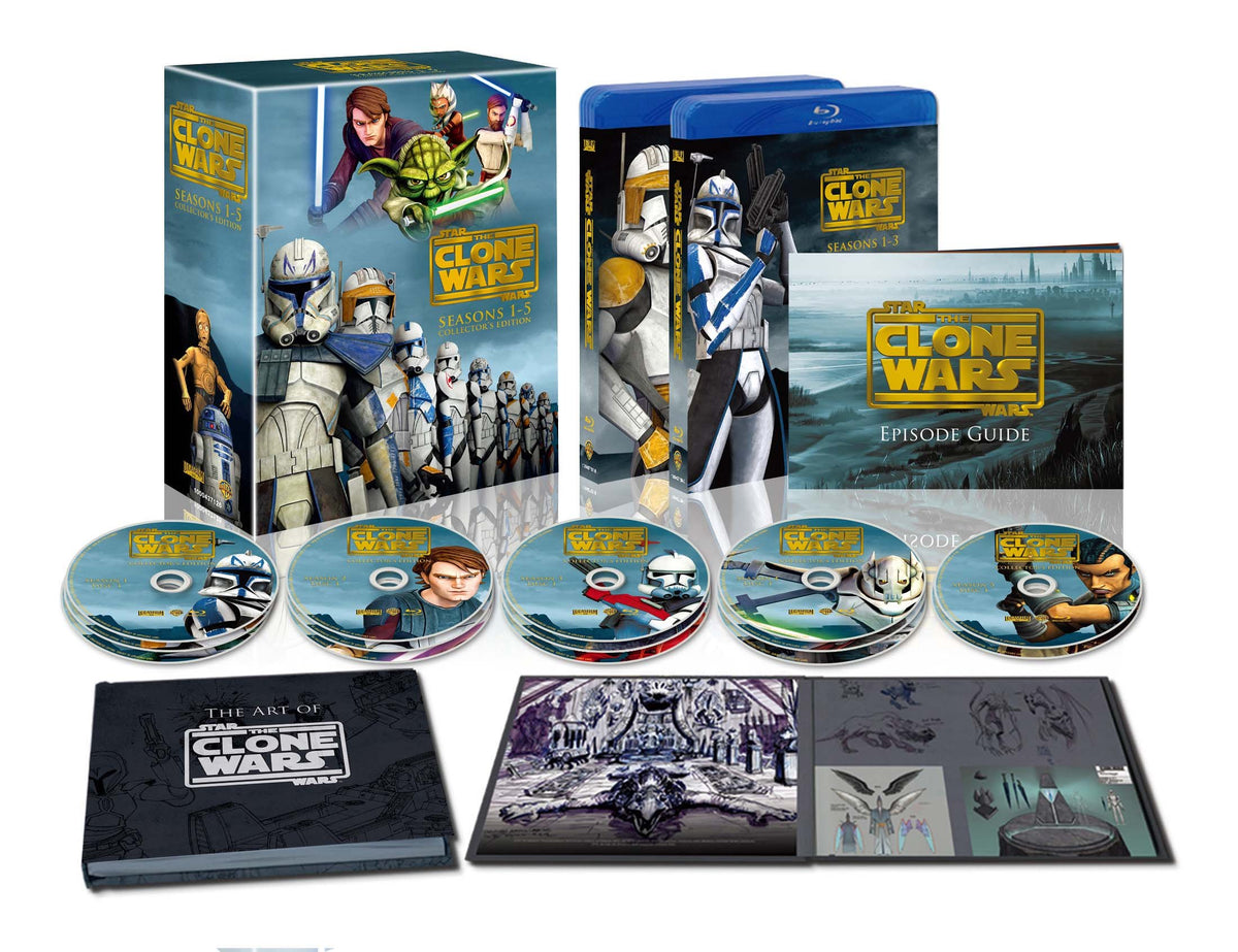 [Blu-ray] Star Wars (2, 000 Sets-limited): a Clone Wars Season 1-5 Collectors Edition (Class 14 Pieces)