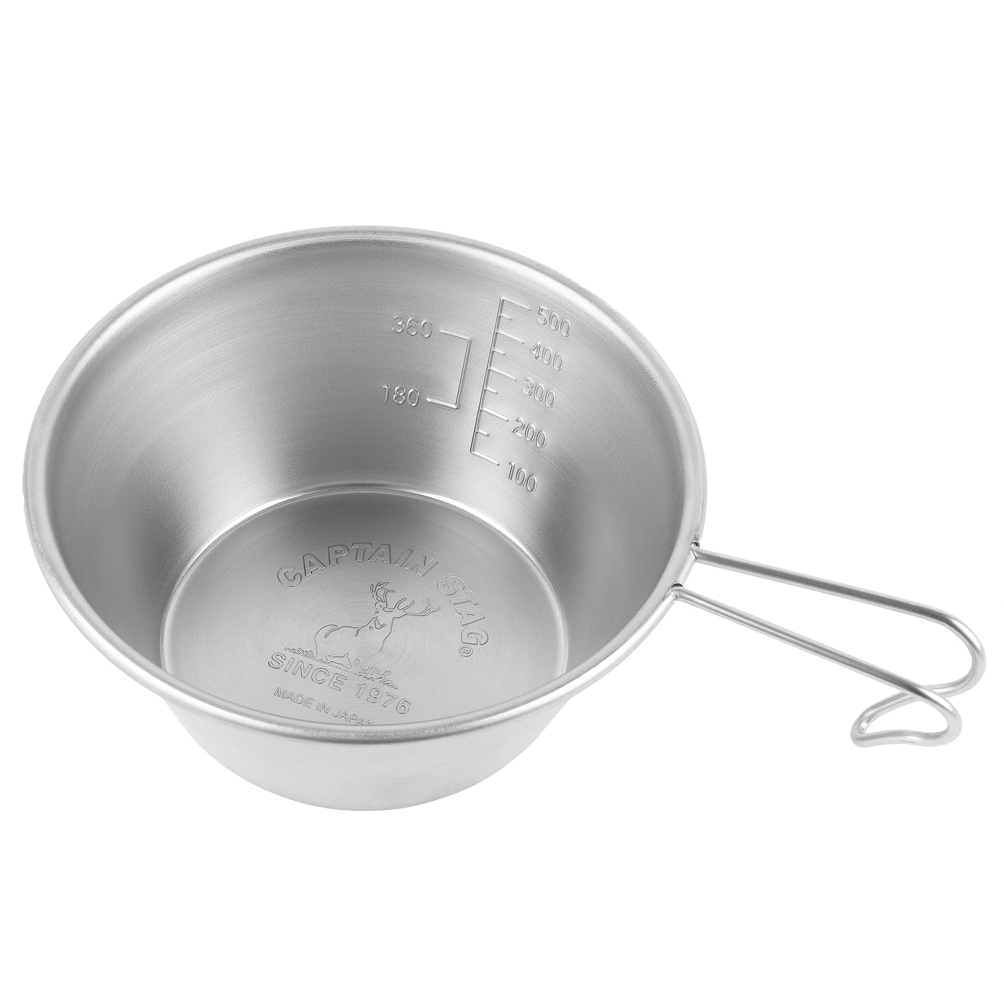 Captain Stag UY-7017 Sierra Cup, Stainless Steel, Large, 22.0 fl oz (630 ml), Spiral Finish, Stainless Steel, Made in Japan, Tsubamesanjo, Silver