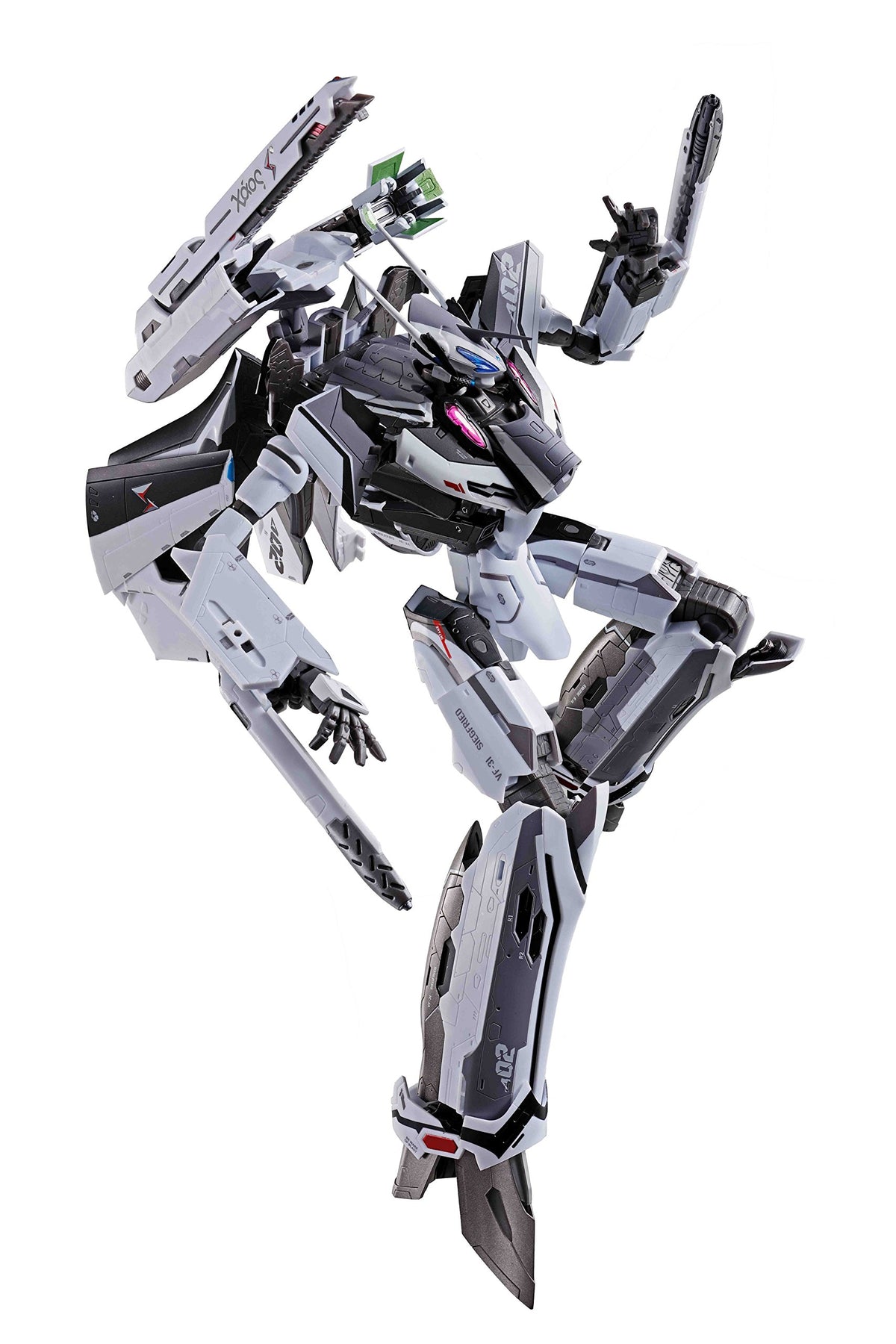 DX Super Alloy Macross Delta Theater Version VF - 31F Siegfried (Messer Erefelt/Hayate Inmelman Boarding Machine) Approximately 260 mm Die Cast & ABS & PVC Painted Movable Figure