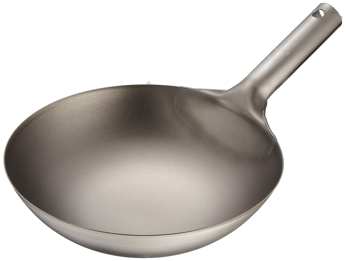EBM Pure Titanium Ultra Lightweight Wok Single Pot 10.6 inches (27 cm)