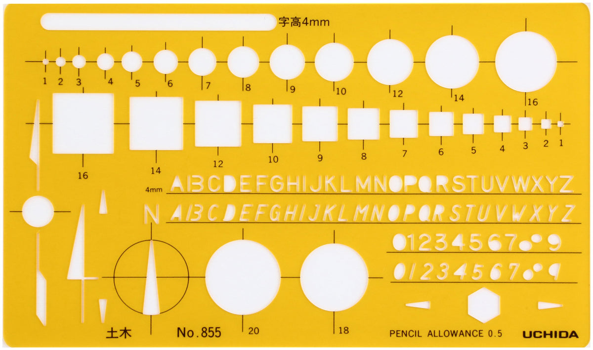utida Template No. 855 Civil Ruler 1 – 843 – 0855