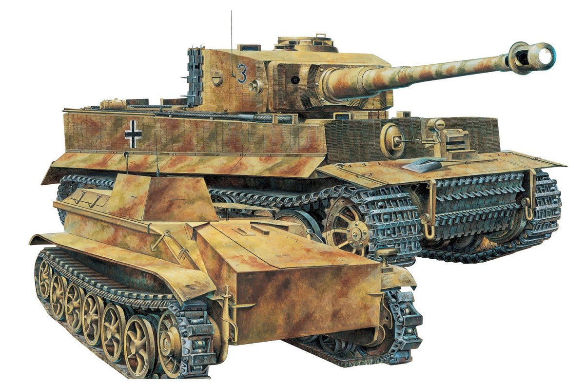 Dragon Models 1/35 Pz.Kpfw.VI Ausf.E Tiger I Mid Production Remote Control Kit