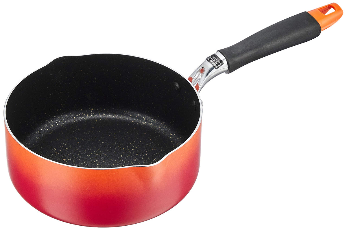 和平フレイズ(Wahei freiz) RB-1733 Yokuri Pot, 18cm, Red x Orange