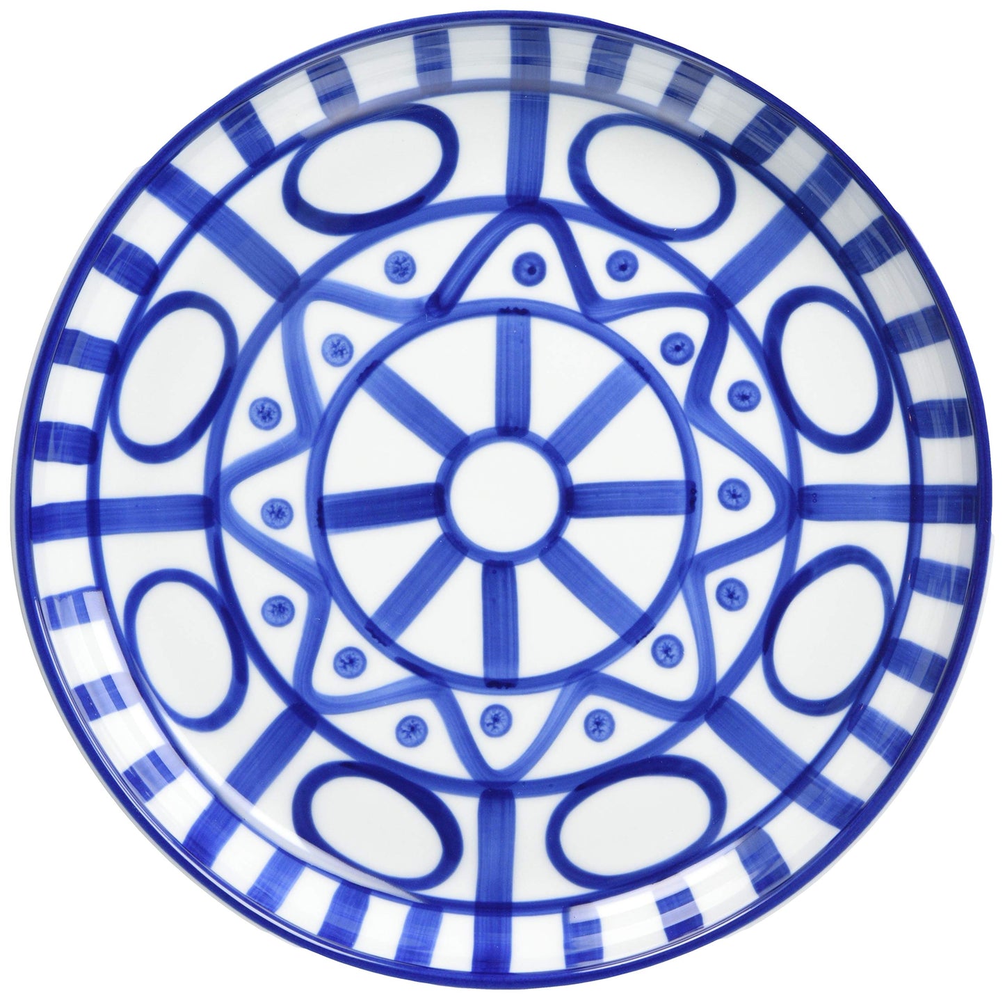 DANSK Arabesque Salad Plate, 7.9 inches (20 cm), Microwave, Oven, Dishwasher Safe, S02211AL Dish DANSK Nordic Charm, Scandinavian Modern Ceramic Arabesque Salad Plate, 7.9 inches (20 cm) Diameter,