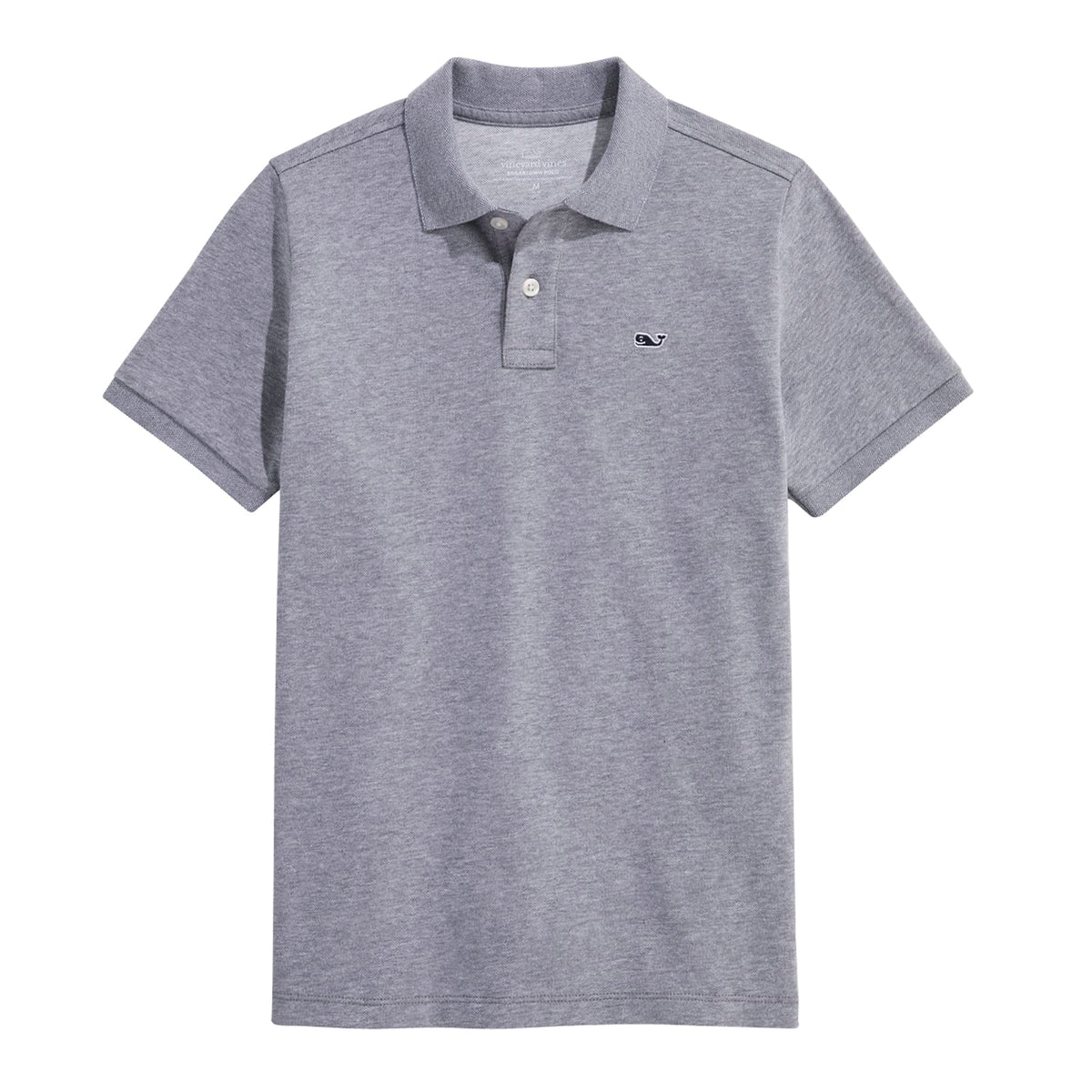 vineyard vines Boys' Edgartown Short Sleeve Pique Polo, Barracuda, 4T