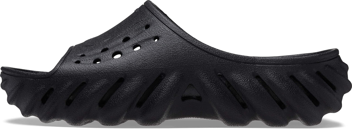 Crocs Unisex-Adult Echo Slides, Black, 10 Women/8 Men