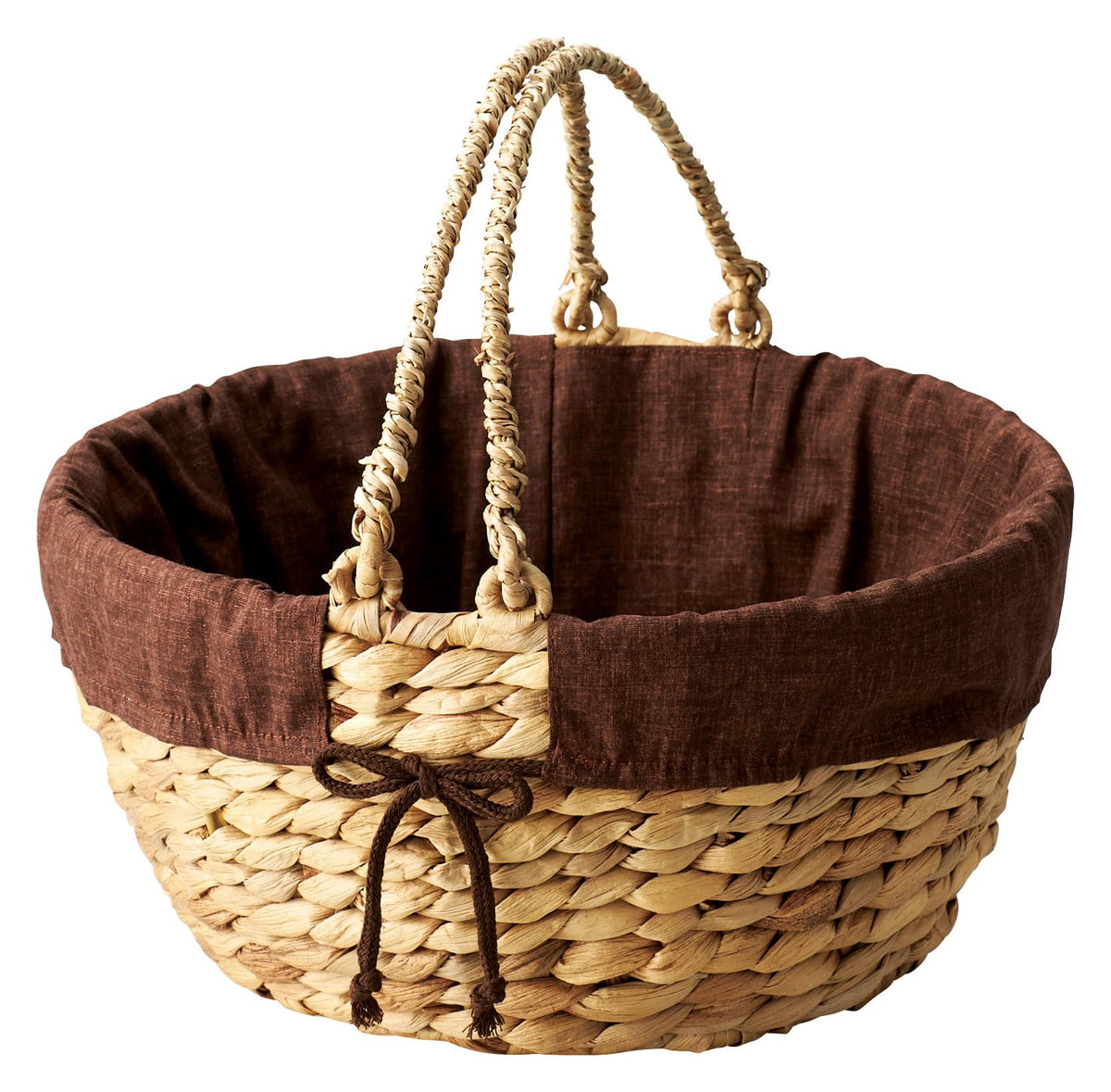 Chidori Sangyo 63-66BR Basket with Fabric Made in Japan