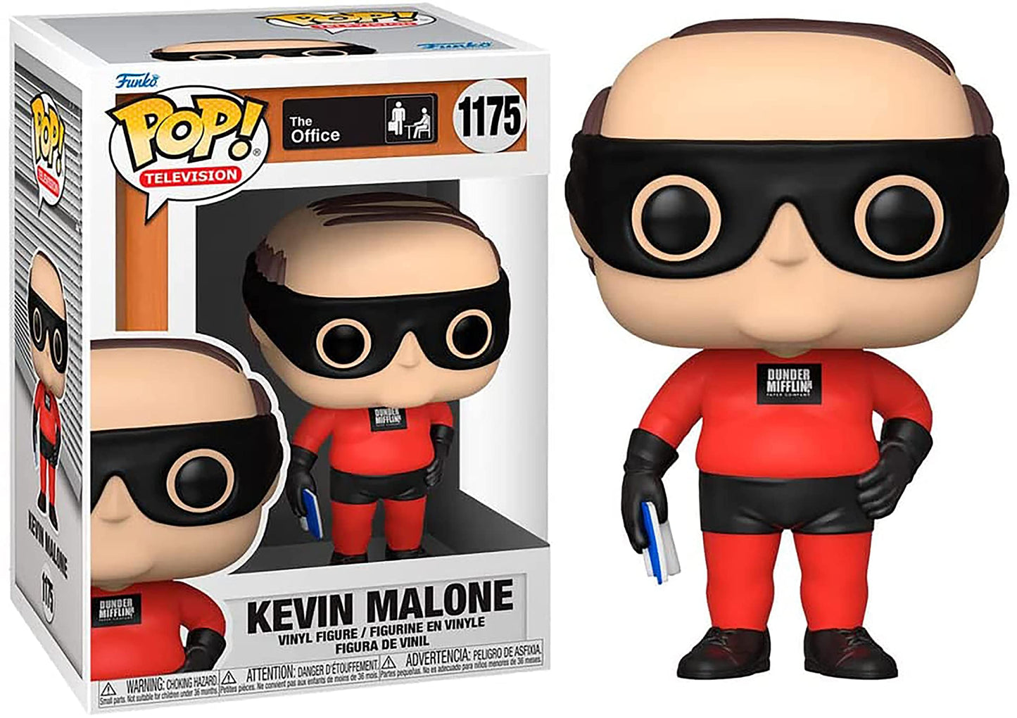 Funko POP TV: The Office - Kevin as Dunder Mifflin Superhero,Multicolor