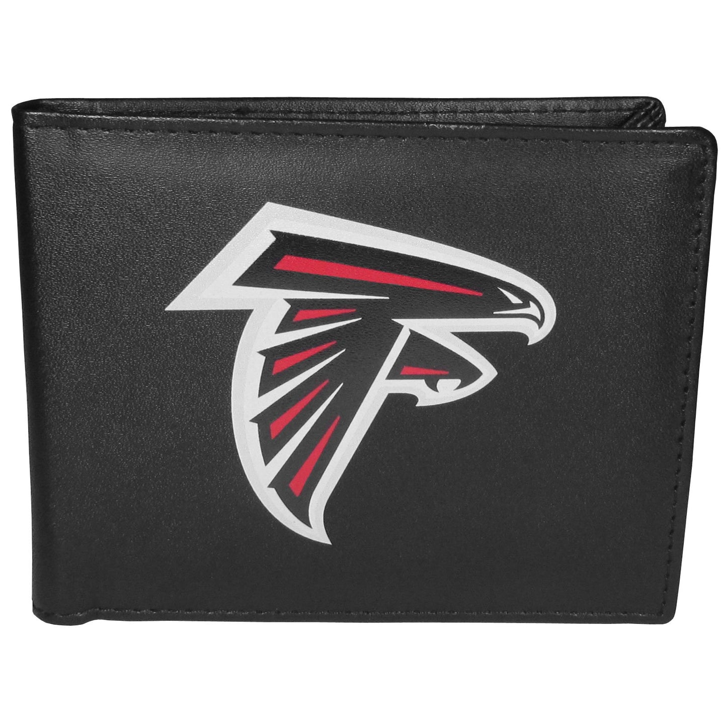 NFL Siskiyou Sports Mens Atlanta Falcons Bi-fold Wallet Large Logo One Size Black