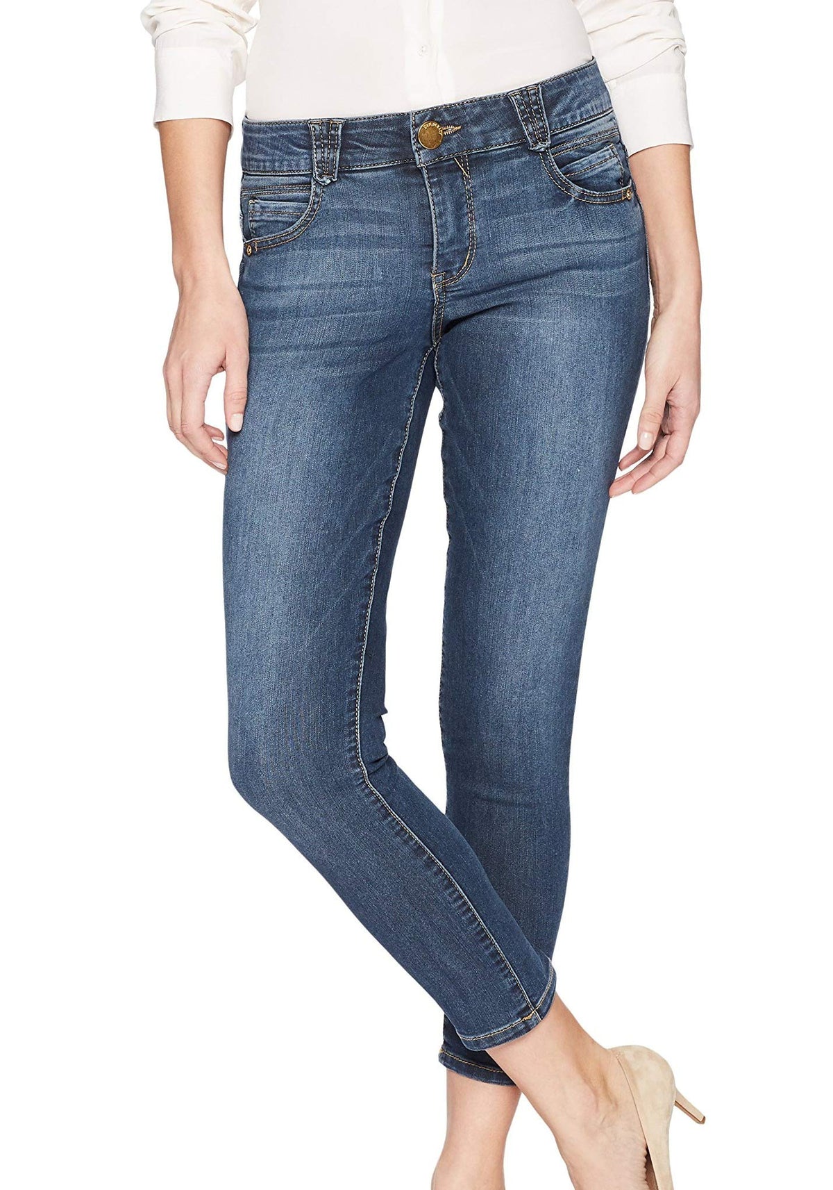 Democracy womens Absolution Crop Jeans, Authentic Blue, 16 US