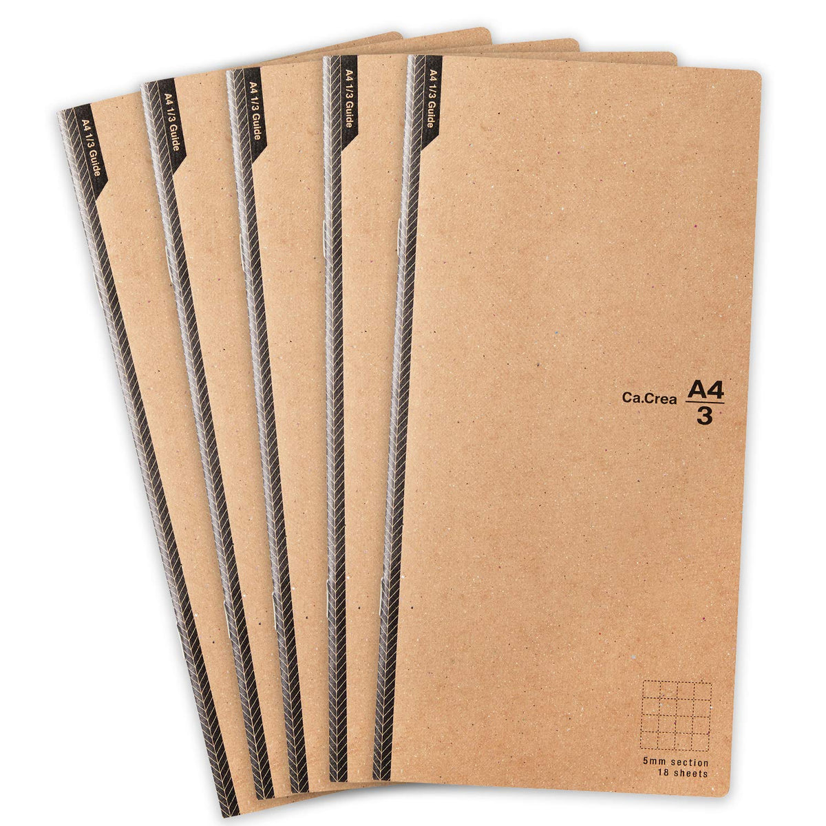 Plus Notebook, Notepad, Car. Crea Assist Notebook, Grid, 0.2 inches (5 mm), 5 Notebooks, 77-832 x 5