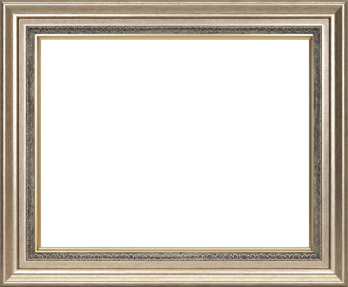 大額 Large Price Oil Frame Oil Painting F6 Silver 8164 Material: Resin