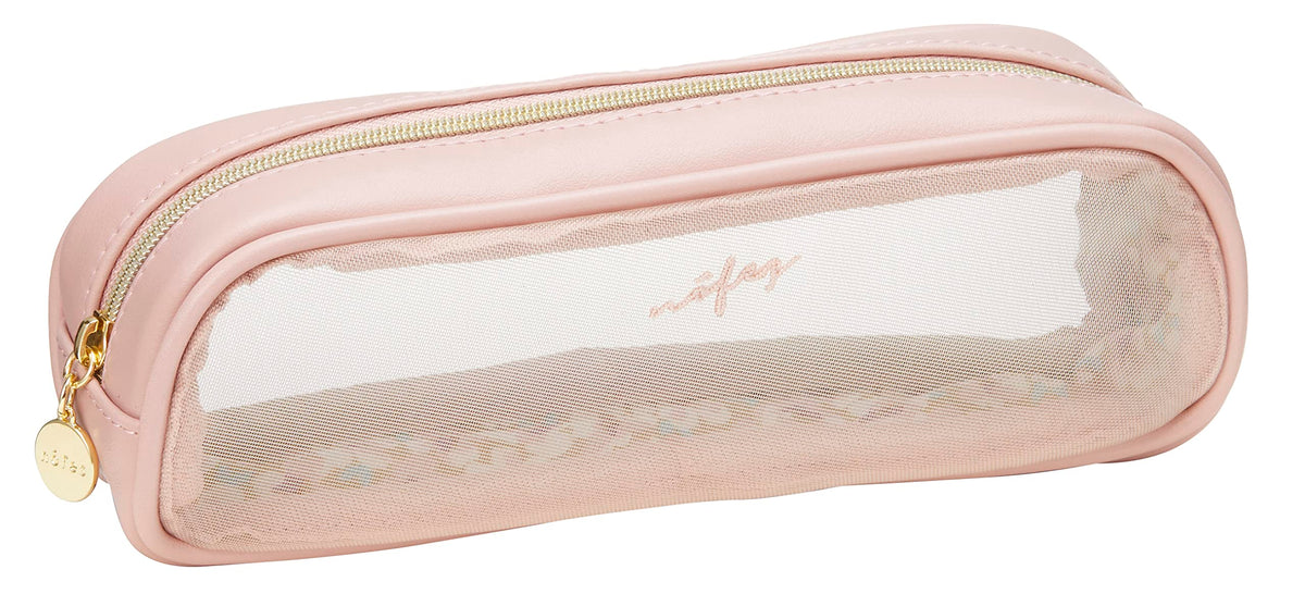 レイメイ藤井 Raymay Fujii FY1117P Pen Case, Nofes Mesh Pen Case, Figure Coral