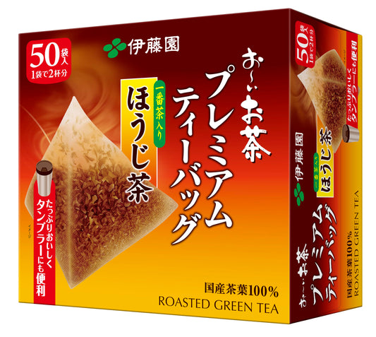 Itoen Hojicha (Roasted Green Tea) Premium bag Pack of 50