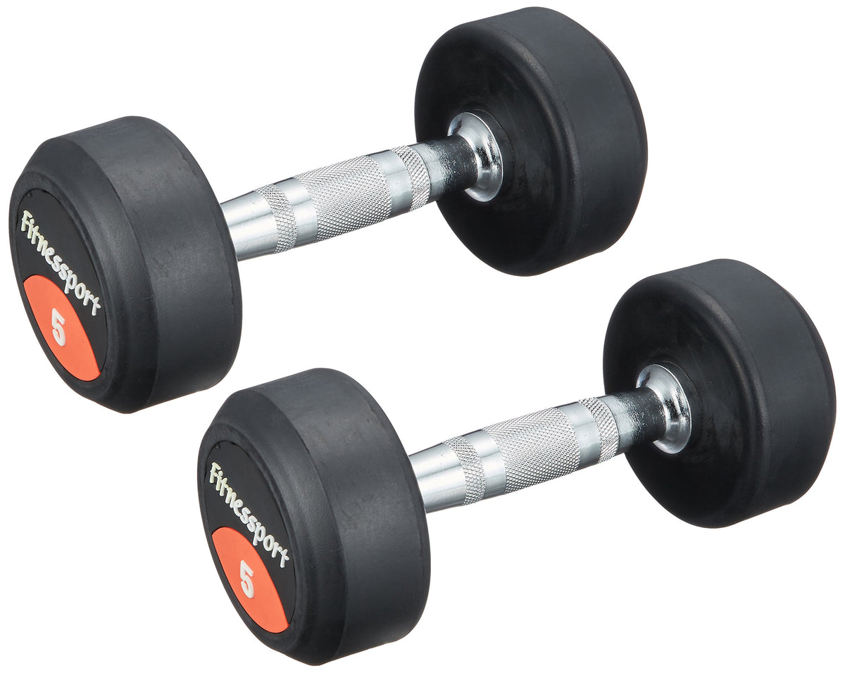 EVERNEW Ebanyu Rubber Dumbbell 5kg ETB464