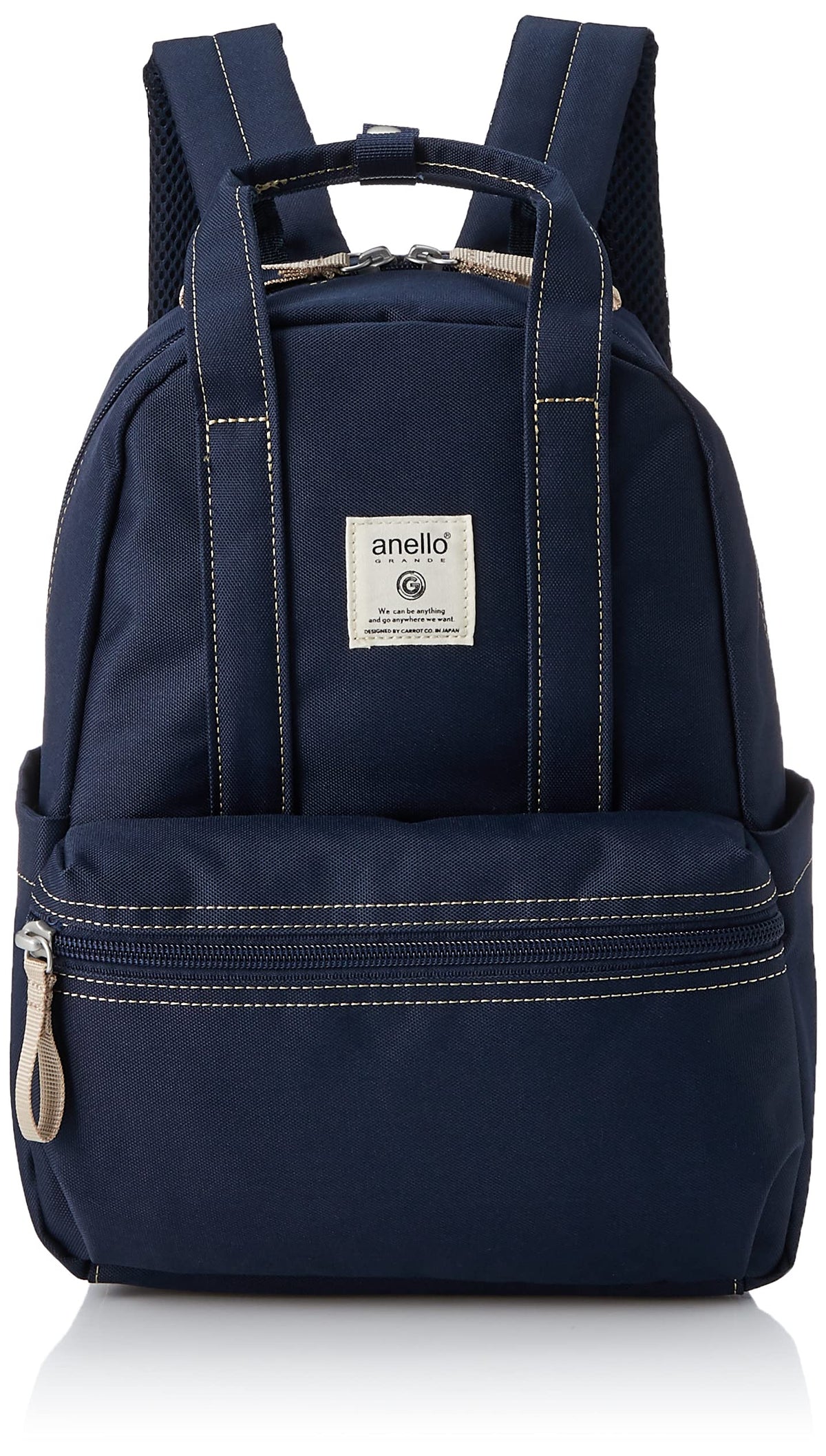 Anello Grande GTM0304 Mini Backpack, Water Repellent, A5, Small, nvy, One Size